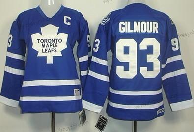 Toronto Maple Leafs #93 Doug Gilmour Modrý Retro CCM dres – Dětské