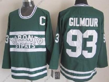 Toronto Maple Leafs #93 Doug Gilmour Zelená Retro CCM dres – Pánské