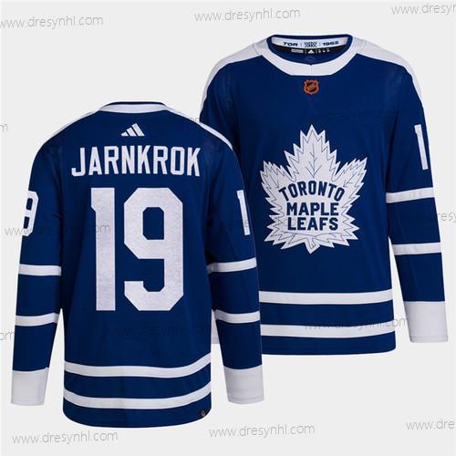 Toronto Maple Leafs Černá #19 Calle Jarnkrok Modrý 2022 Obrácený Retro Sešitý dres – Pánské