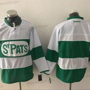 Toronto Maple Leafs Personalizované Reebok Bílý 2017 St. Patrick’S Day Zelená Hokejový dres – Pánské