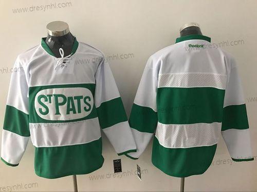 Toronto Maple Leafs Personalizované Reebok Bílý 2017 St. Patrick’S Day Zelená Hokejový dres – Pánské