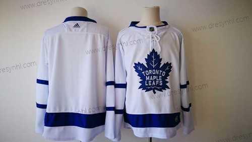 Toronto Maple Leafs Prázdný Bílý 2017-2018 Hokejový Sešitý NHL dres – Pánské