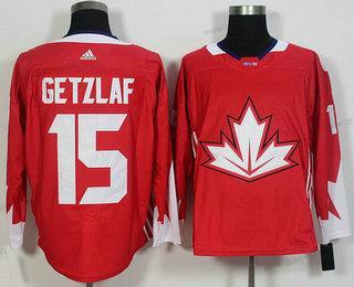 Tým Kanady #15 Ryan Getzlaf Červené 2016 World Cup Of Hokejový Game dres – Pánské