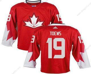 Tým Kanady #19 Jonathan Toews Červené 2016 World Cup Sešitý NHL dres – Pánské