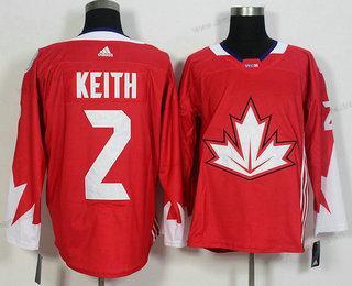 Tým Kanady #2 Duncan Keith Červené 2016 World Cup Of Hokejový Game dres – Pánské