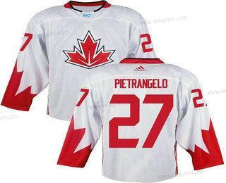 Tým Kanady #27 Alex Pietrangelo Bílý 2016 World Cup Sešitý NHL dres – Pánské