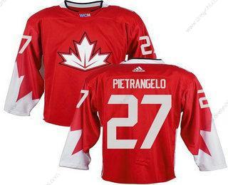 Tým Kanady #27 Alex Pietrangelo Červené 2016 World Cup Sešitý NHL dres – Pánské