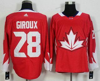 Tým Kanady #28 Claude Giroux Červené 2016 World Cup Of Hokejový Game dres – Pánské