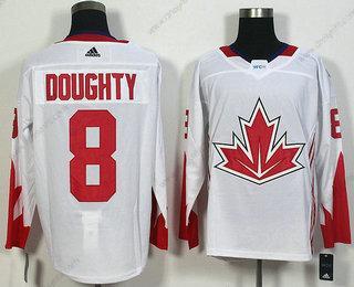 Tým Kanady #8 Drew Doughty Bílý 2016 World Cup Of Hokejový Game dres – Pánské