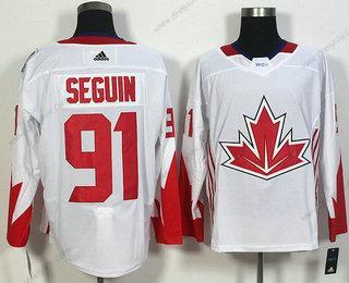 Tým Kanady #91 Tyler Seguin Bílý 2016 World Cup Of Hokejový Game dres – Pánské