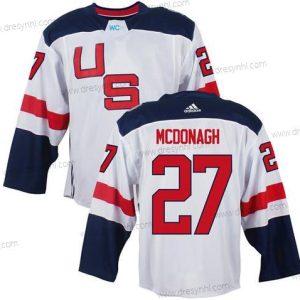 Tým USA #27 Ryan Mcdonagh Bílý 2016 World Cup Of Hokejový Game dres – Pánské