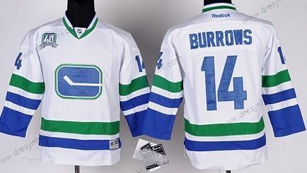 Vancouver Canucks #14 Alexandre Burrows Bílý Třetí dres dres – Dětské