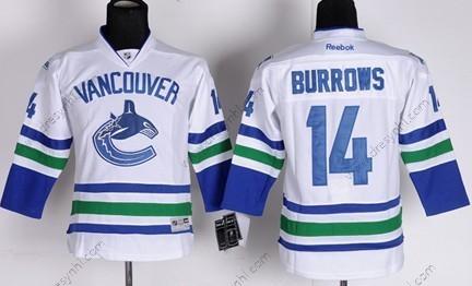 Vancouver Canucks #14 Alexandre Burrows Bílý dres – Dětské