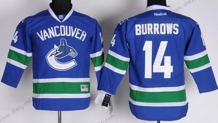 Vancouver Canucks #14 Alexandre Burrows Modrý dres – Dětské