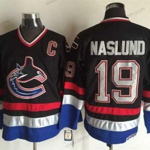 Vancouver Canucks #19 Markus Naslund 2003-04 Černá CCM Vintage dres – Pánské