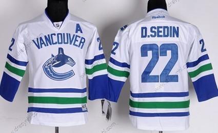 Vancouver Canucks #22 Daniel Sedin Bílý dres – Dětské