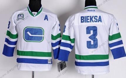 Vancouver Canucks #3 Kevin Bieksa Bílý Třetí dres dres – Dětské