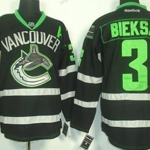 Vancouver Canucks #3 Kevin Bieksa Černá Ice dres – Pánské