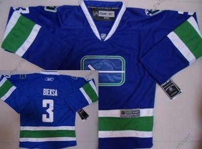 Vancouver Canucks #3 Kevin Bieksa Modrý Třetí dres dres – Dětské