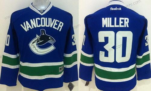 Vancouver Canucks #30 Ryan Miller Modrý dres – Dětské