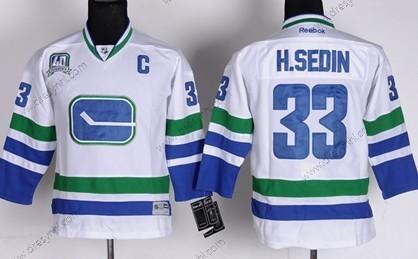 Vancouver Canucks #33 Henrik Sedin Bílý Třetí dres dres – Dětské