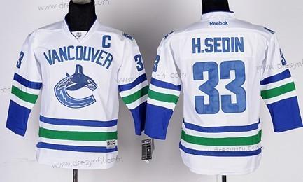 Vancouver Canucks #33 Henrik Sedin Bílý dres – Dětské