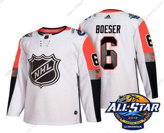 Vancouver Canucks #6 Brock Boeser Bílý 2018 NHL All-Star Sešitý Hokejový dres – Pánské