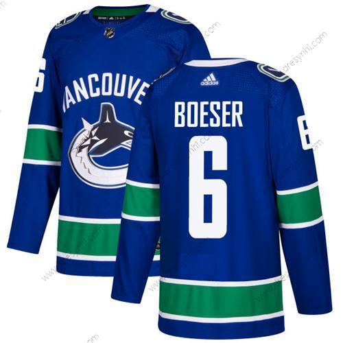 Vancouver Canucks #6 Brock Boeser Modrý Domácí dres Autentické Sešitý NHL dres – Juniorské