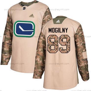 Vancouver Canucks #89 Alexander Mogilny Camo Autentické 2017 Veterans Day Sešitý NHL dres – Juniorské