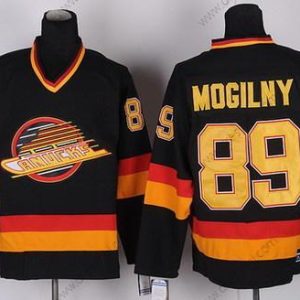 Vancouver Canucks #89 Mogiliny Černá Retro CCM dres – Pánské