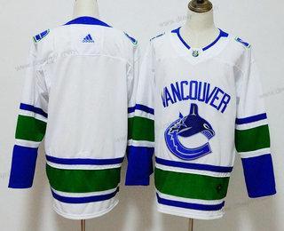 Vancouver Canucks Prázdný Bílý 2017-2018 Hokejový Sešitý NHL dres – Pánské