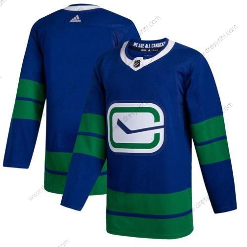 Vancouver Canucks Prázdný Modrý Náhradní Autentické Sešitý Hokejový dres – Pánské