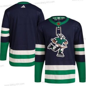 Vancouver Canucks Prázdný Námořnictvo 2022 Obrácený Retro Sešitý dres – Pánské