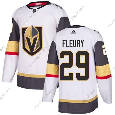 Vegas Golden Knights #29 Marc-Andre Fleury Bílý Road Autentické Sešitý NHL dres – Juniorské