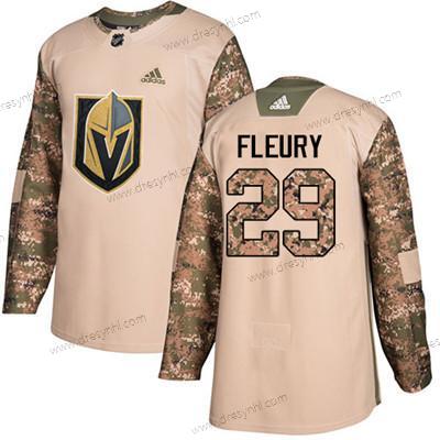 Vegas Golden Knights #29 Marc-Andre Fleury Camo Autentické 2017 Veterans Day Sešitý NHL dres – Juniorské