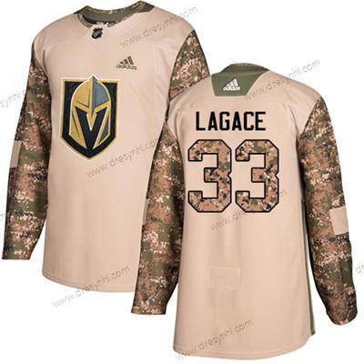 Vegas Golden Knights #33 Maxime Lagace Camo Autentické 2017 Veterans Day Sešitý NHL dres – Juniorské