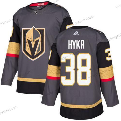 Vegas Golden Knights #38 Tomas Hyka Šedá Domácí dres Autentické Sešitý NHL dres – Juniorské