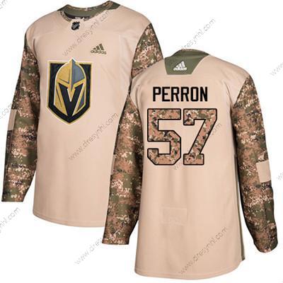 Vegas Golden Knights #57 David Perron Camo Autentické 2017 Veterans Day Sešitý NHL dres – Juniorské