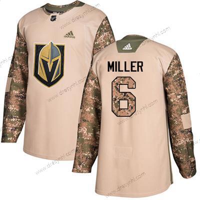 Vegas Golden Knights #6 Colin Miller Camo Autentické 2017 Veterans Day Sešitý NHL dres – Juniorské