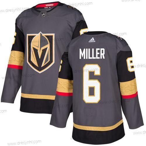 Vegas Golden Knights #6 Colin Miller Šedá Domácí dres Autentické Sešitý NHL dres – Juniorské