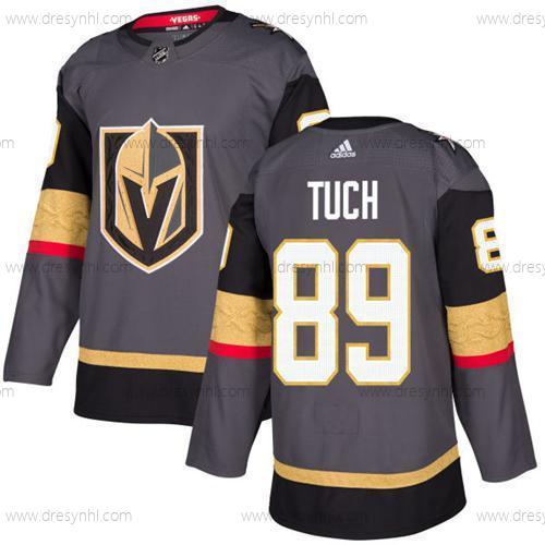 Vegas Golden Knights #89 Alex Tuch Šedá Domácí dres Autentické Sešitý NHL dres – Juniorské