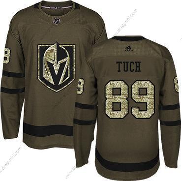 Vegas Golden Knights #89 Alex Tuch Zelená Salute to Service Sešitý NHL dres – Juniorské