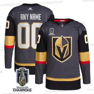 Vegas Golden Knights Personalizované Active Hráč Šedá 2023 Stanley Cup Champions Sešitý dres – Pánské