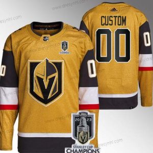 Vegas Golden Knights Personalizované Active Hráč Zlato 2023 Stanley Cup Champions Sešitý dres – Pánské