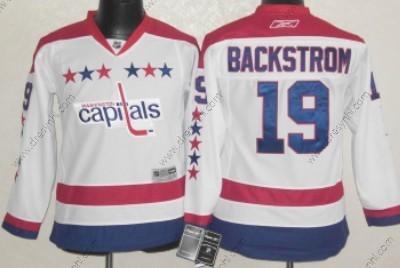 Washington Capitals #19 Nicklas Backstrom Bílý Třetí dres dres – Dětské