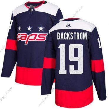 Washington Capitals #19 Nicklas Backstrom Námořnictvo Autentické 2018 Stadium Series Sešitý NHL dres – Juniorské