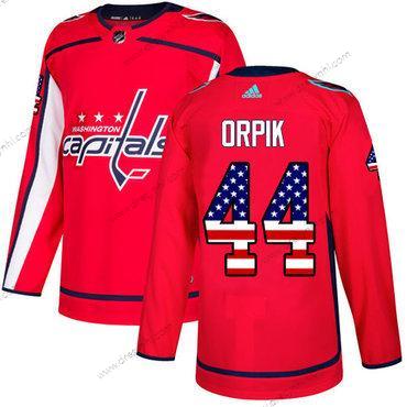 Washington Capitals #44 Brooks Orpik Červené Domácí dres Autentické USA Flag Sešitý NHL dres – Juniorské