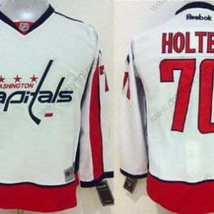 Washington Capitals #70 Braden Holtby 2015 Bílý dres – Dětské