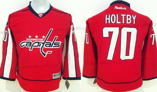 Washington Capitals #70 Braden Holtby 2015 Červené dres – Dětské