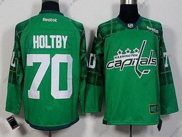 Washington Capitals #70 Braden Holtby Zelená 2016 St. Patrick’S Day Hokejový dres – Pánské